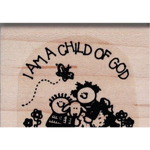 1992 Stampin' Up! - I AM A CHILD OF GOD - Rubber Stamp